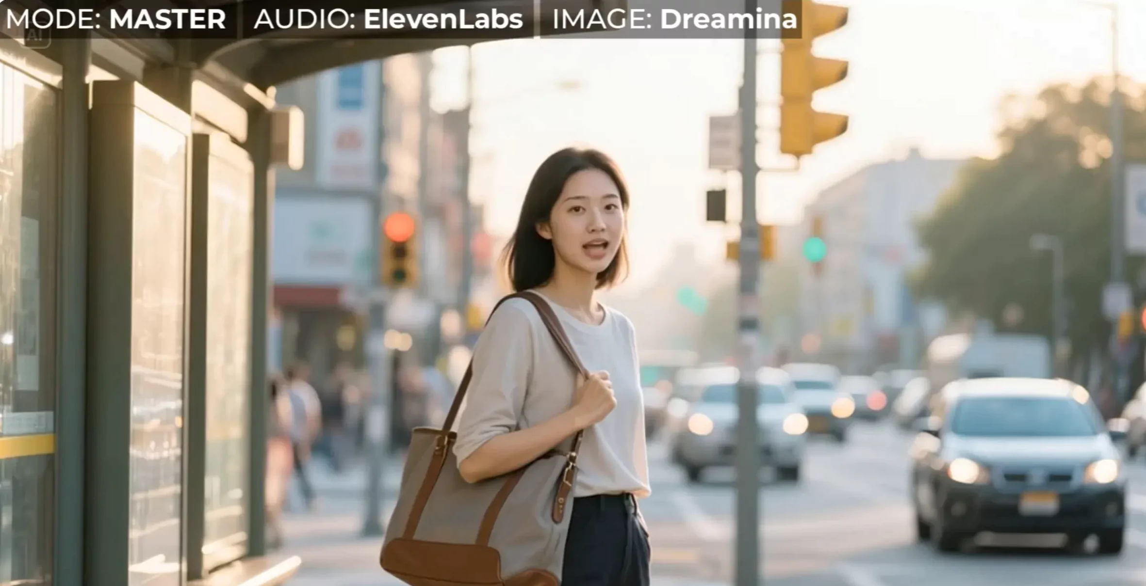 Bus Stop Scene with Background Issues